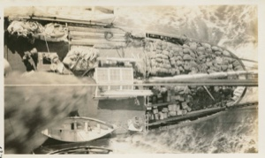 Image: Deck view of S.S Roosevelt from the Mast Head